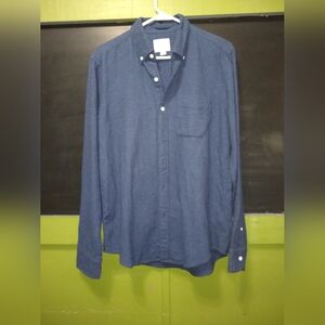 American Eagle Outfitters Dark Blue Casual Shirt